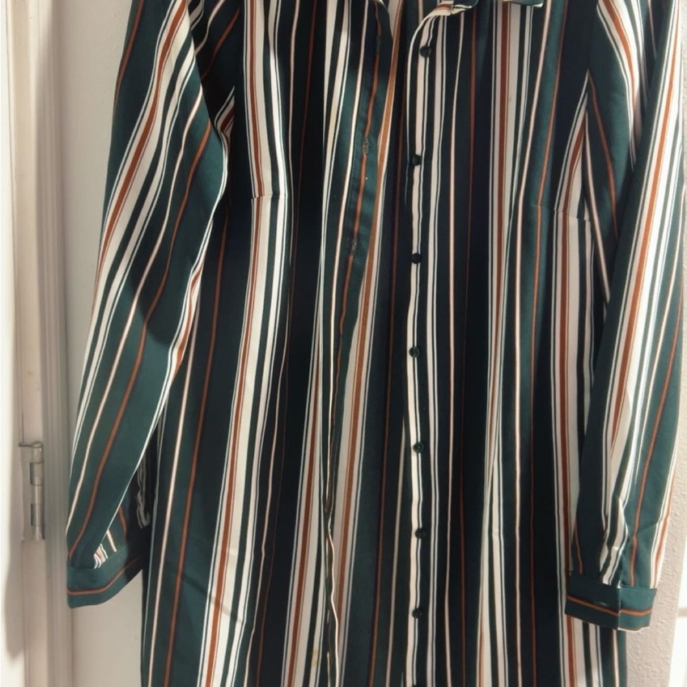 Striped Button-Up Shirt